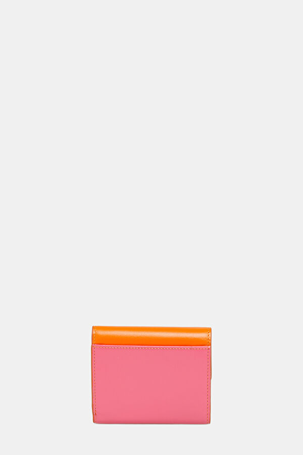 Orange Leather Wallet 3