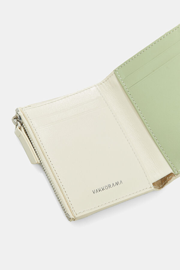 Ecru Leather Wallet 5