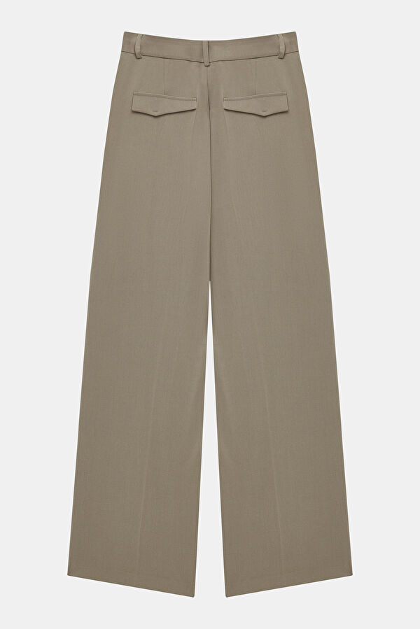 Beige Women's Trousers 5