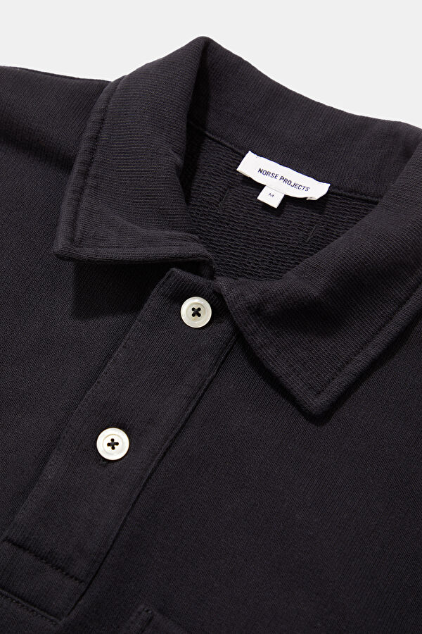 Oversize Lacivert Polo Yaka Erkek T-Shirt 3