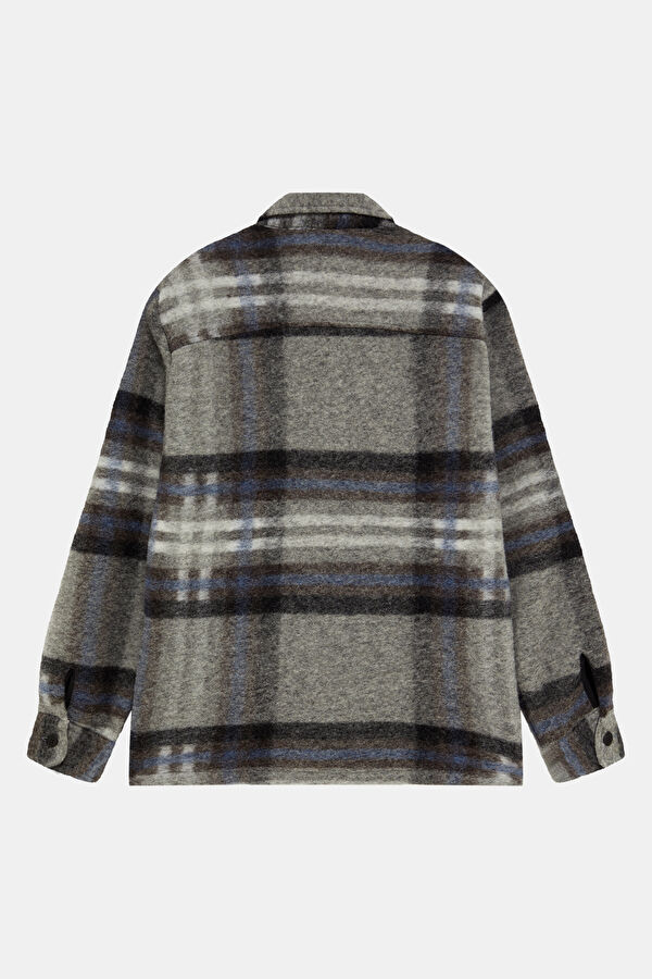 Grey Buttoned Men's Jacket 2