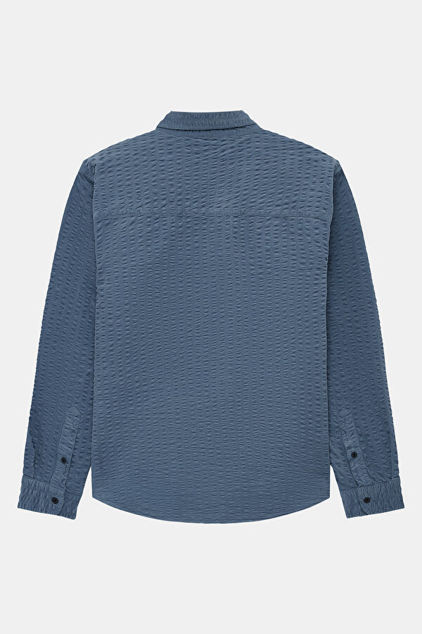 Relax Fit Blue Men's Shirt 2