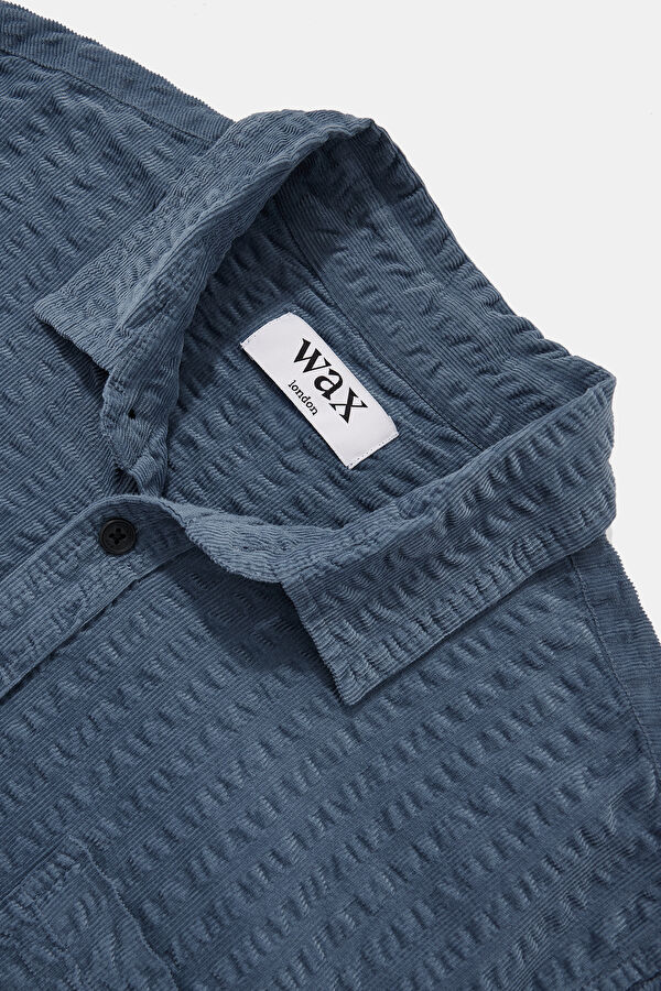 Relax Fit Blue Men's Shirt 3
