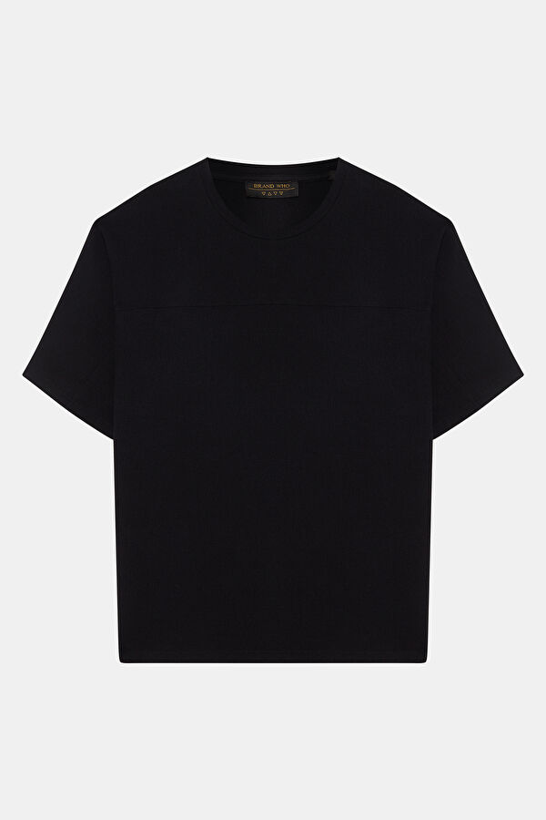 Relaxed Fit Black Crew Neck Men's T-Shirt