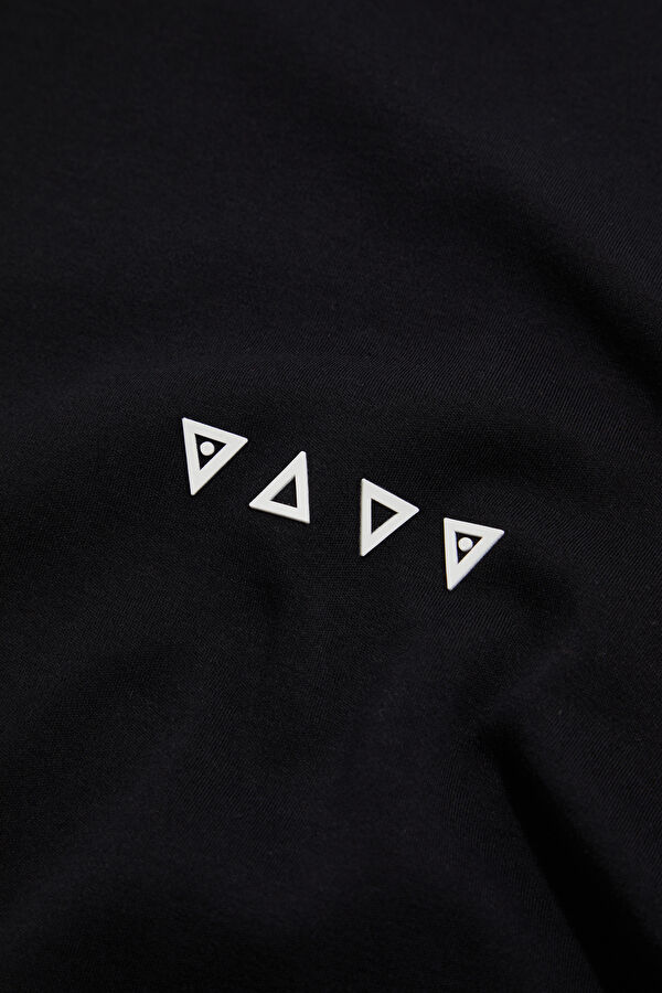 Oversize Black Crew Neck Men's T-Shirt 7