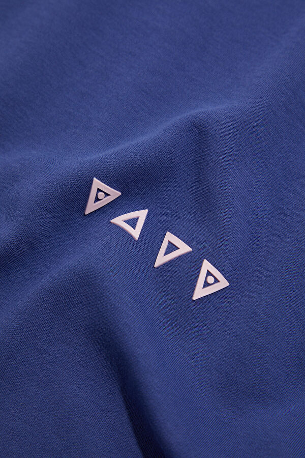 Oversize Mor Bisiklet Yaka Erkek T-Shirt 4