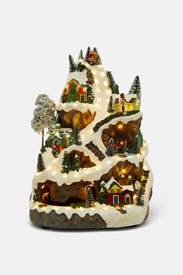 Christmas Carnival Ski Slope Scene 2