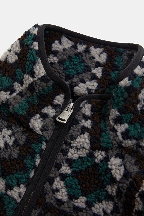 Navy Blue Zip-Up Men's Jacket 6