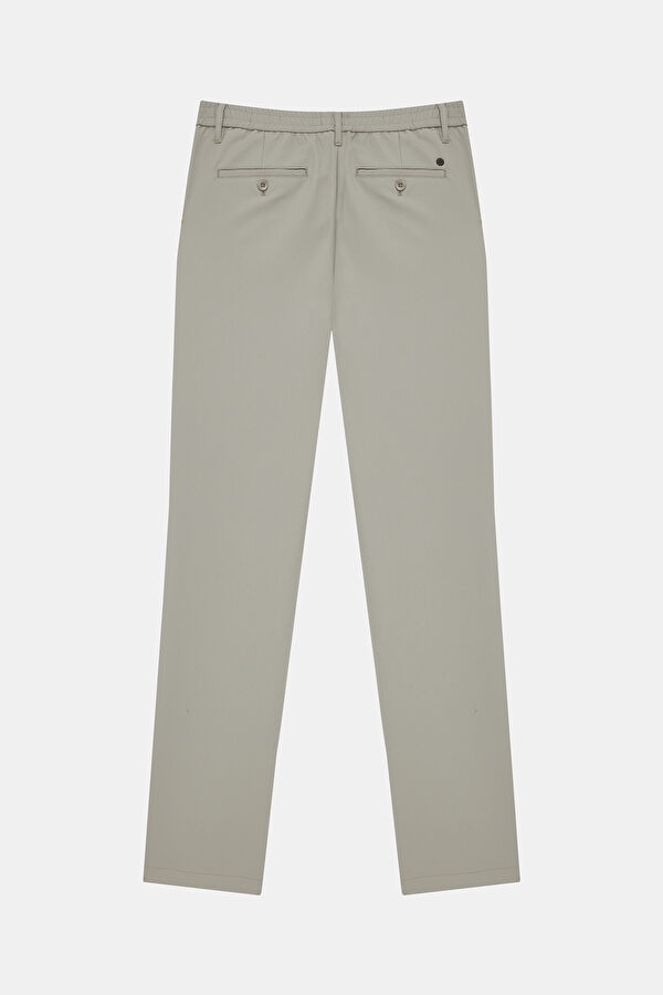 Light Grey Straight Leg Men's Trousers 2