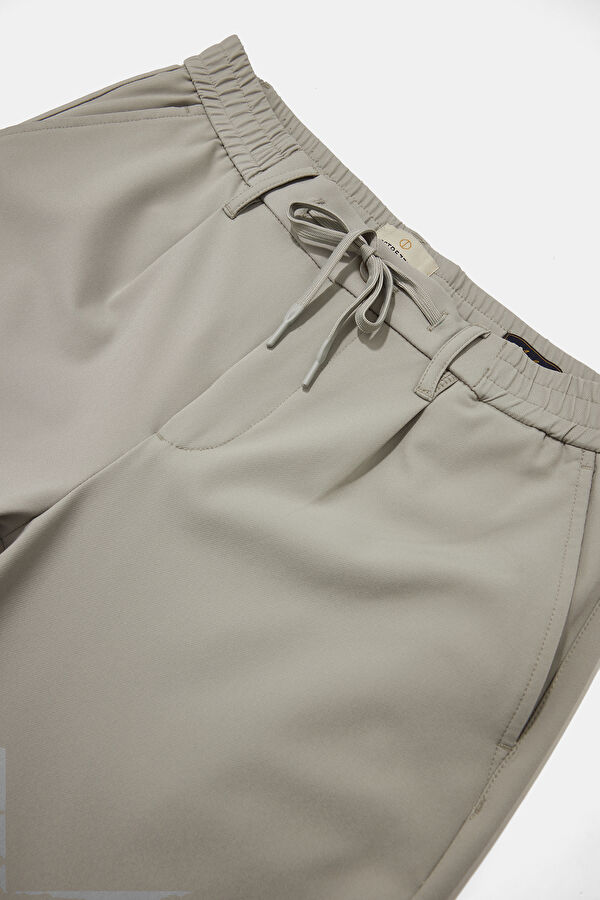 Light Grey Straight Leg Men's Trousers 3