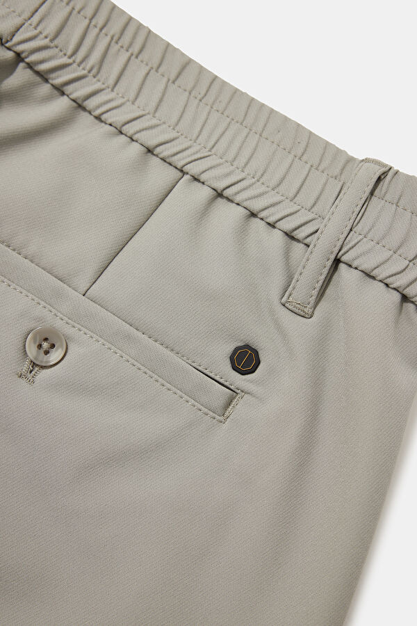 Light Grey Straight Leg Men's Trousers 4