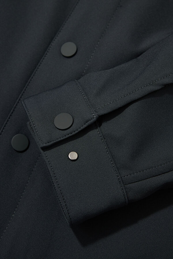 Dark Green Men's Shirt 4