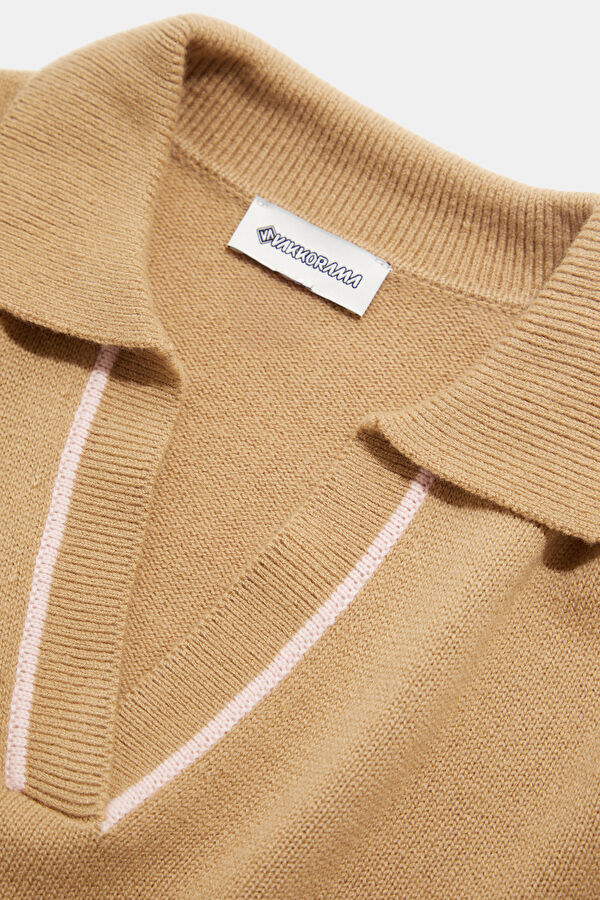 100% Sheep Wool Brown Women's Sweater 3