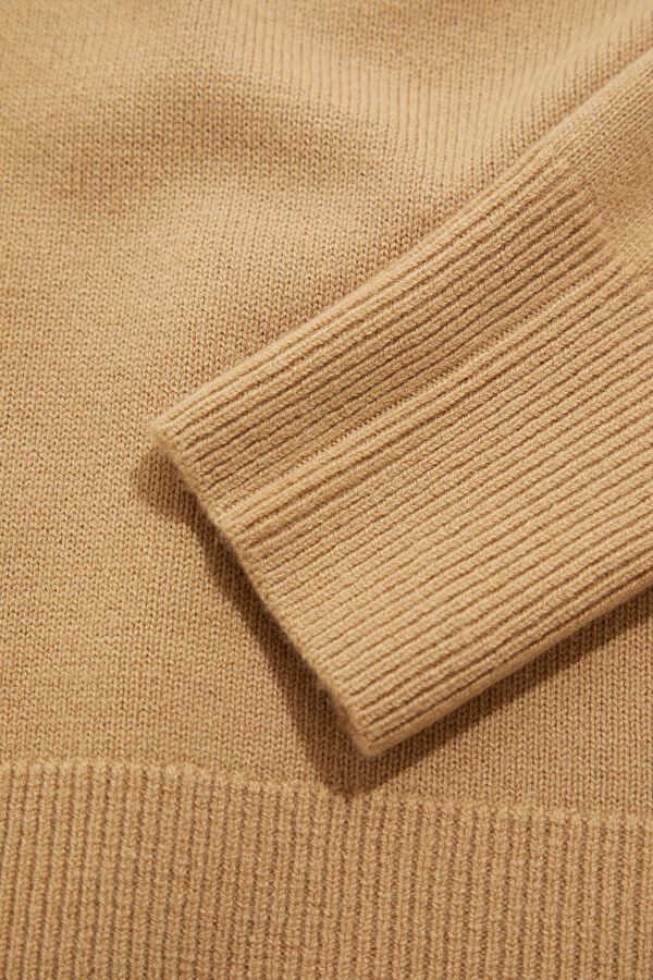 100% Sheep Wool Brown Women's Sweater 5