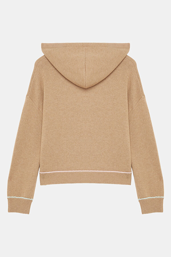 Brown Wool Cashmere Blend Women's Sweater 2