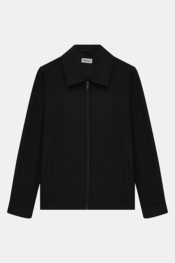 Black Zip-Up Men's Jacket