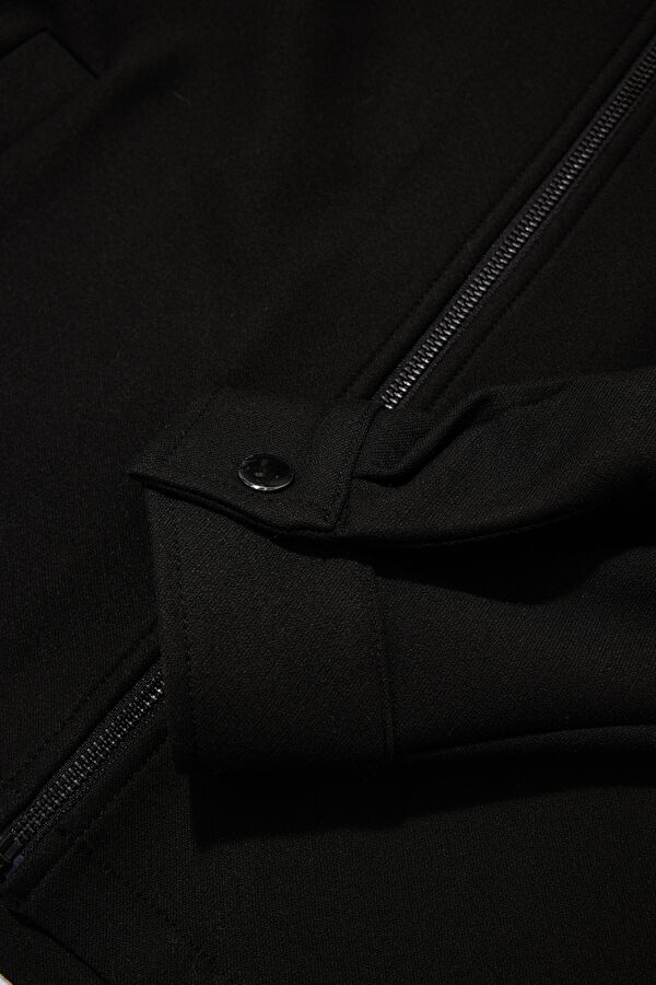 Black Zip-Up Men's Jacket 4