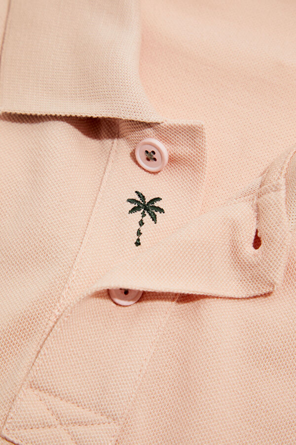 Pembe Erkek T-Shirt 4