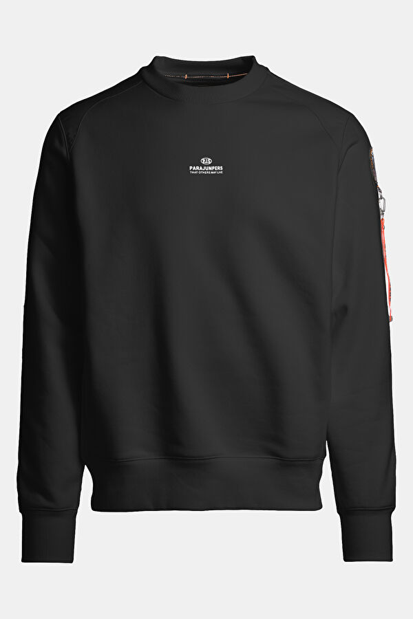 Antrasit Bisiklet Yaka Erkek Sweatshirt