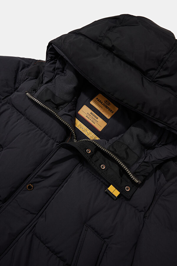 Long Bear Black Men's Coat 3