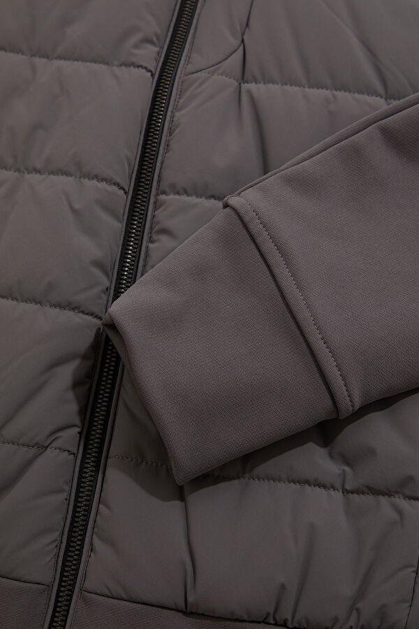 Grey Zip-Up Men's Jacket 5