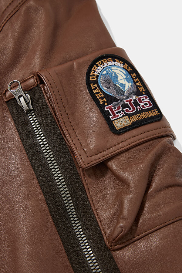 Julius Special Coffee Leather Men's Jacket 4