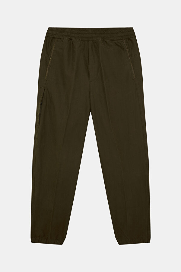 Khaki Wide Leg Men's Trousers
