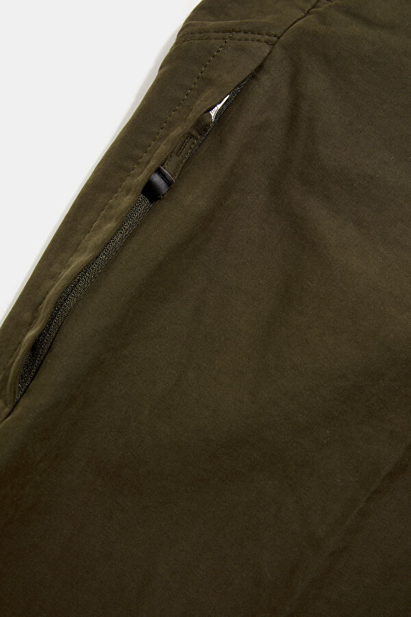 Khaki Wide Leg Men's Trousers 5