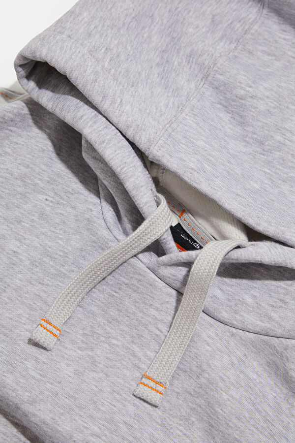 Gray Hooded Men's Sweatshirt 3