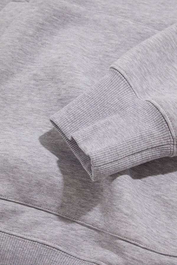 Gray Hooded Men's Sweatshirt 5