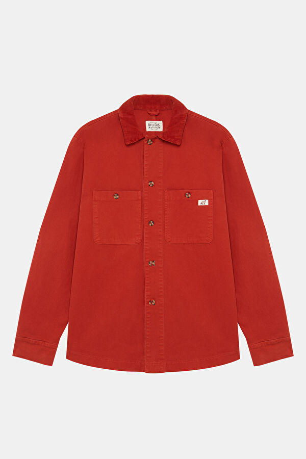 Men's Cotton Elastane Jacket with Red Buttons 4
