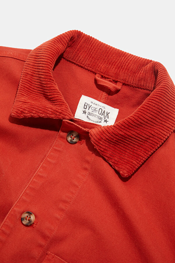 Men's Cotton Elastane Jacket with Red Buttons 6