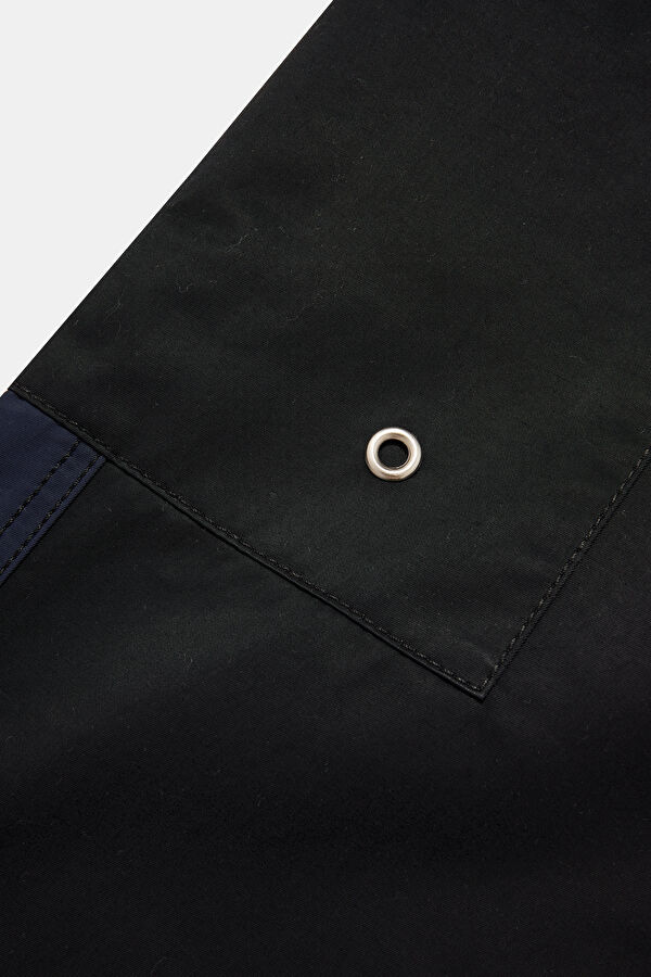 Black Wide Leg Men's Trousers 4