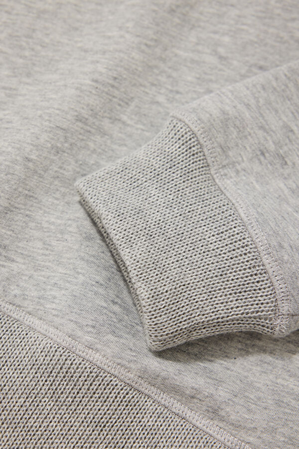 Lacivert Relax Kalıp Bisiklet Yaka Erkek Sweatshirt 4