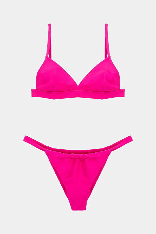 Fuşya Bağlamalı Bikini