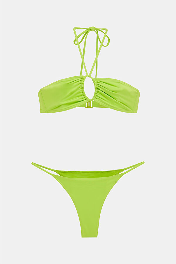 Açık Yeşil Bağlamalı Bikini