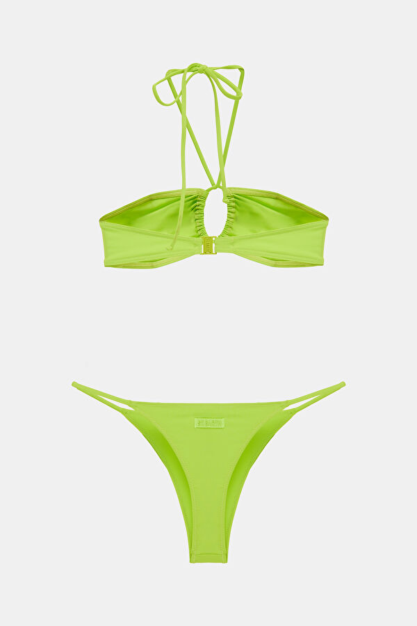 Açık Yeşil Bağlamalı Bikini 2