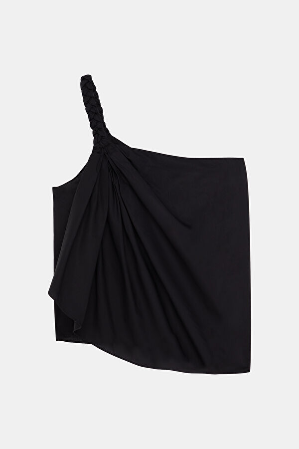 Black Strappy Women's Blouse