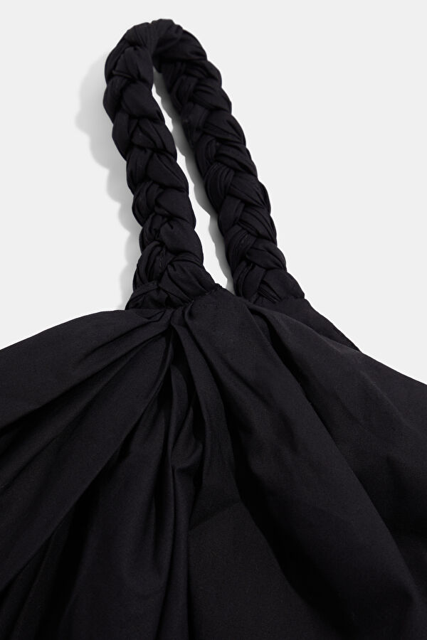 Black Strappy Women's Blouse 3