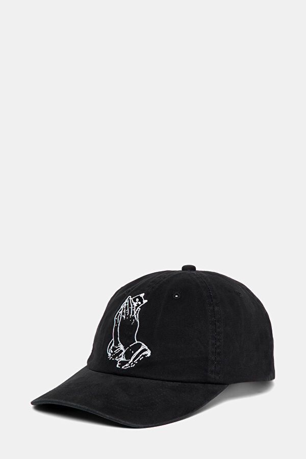 Black Embroidered Hat
