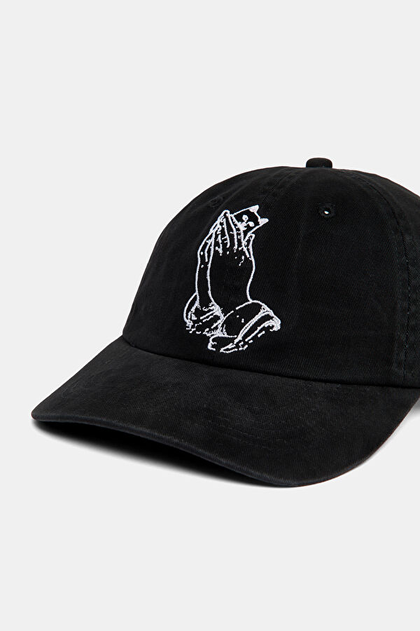 Black Embroidered Hat 3