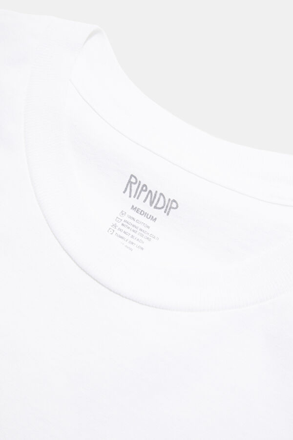 Relax Fit White Crew Neck Printed Men's T-Shirt 3