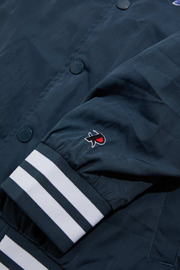 Navy Blue Zip-Up Men's Jacket 5