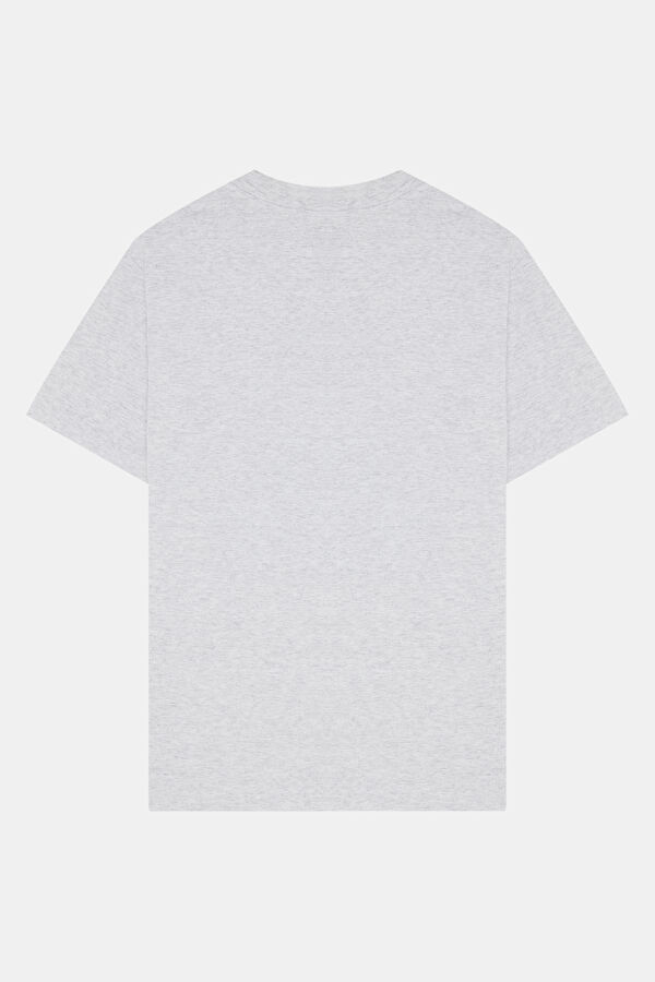 Relax Fit Anthracite Crew Neck Printed Men's T-Shirt 2