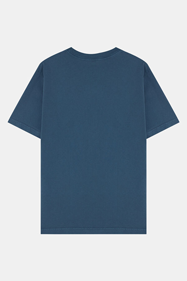 Relax Fit Green Crew Neck Printed Men's T-Shirt 2