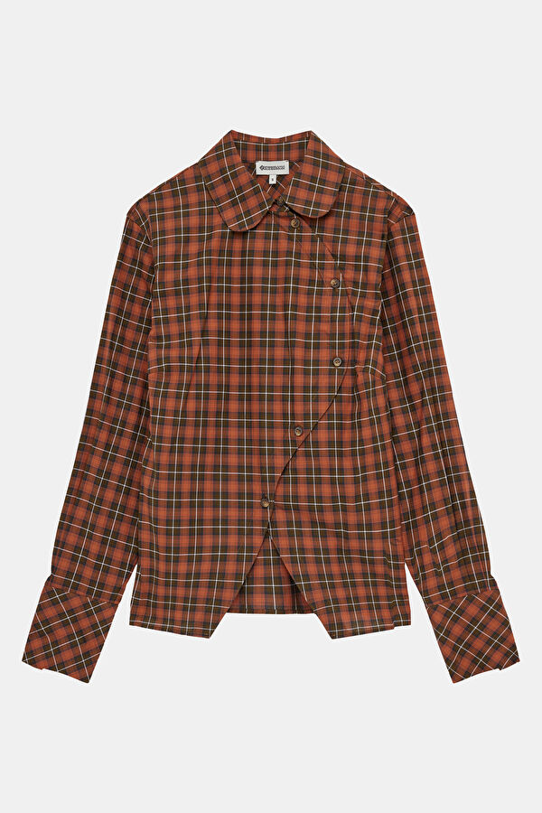 Multicolored Plaid Women's Shirt 5