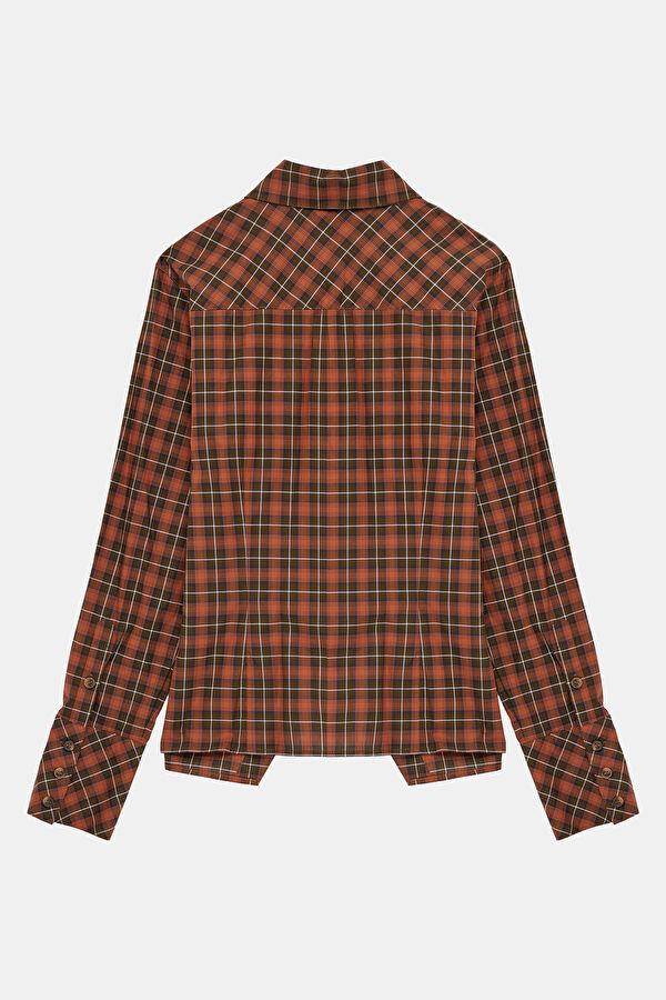 Multicolored Plaid Women's Shirt 6