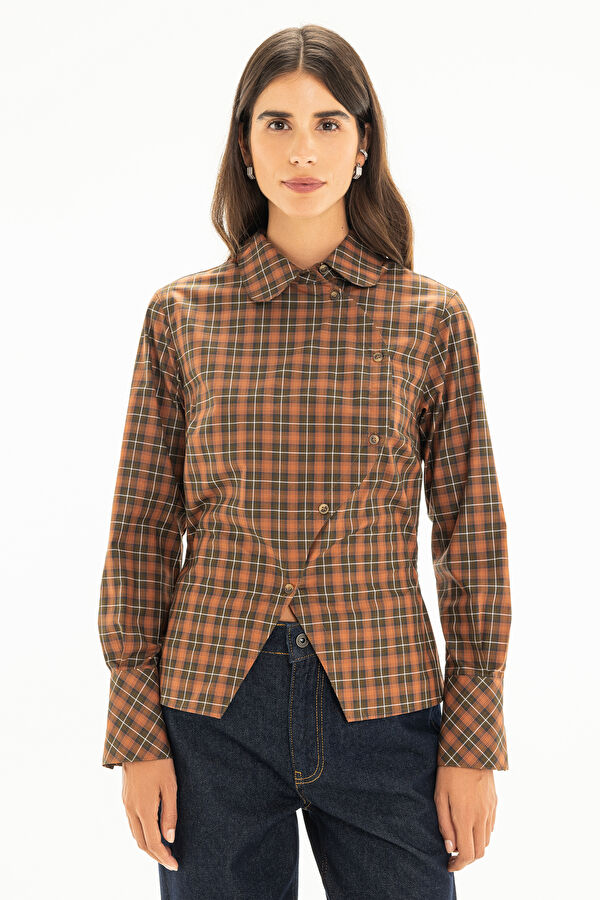 Multicolored Plaid Women's Shirt