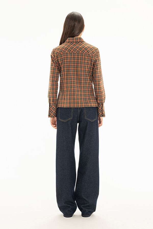 Multicolored Plaid Women's Shirt 2