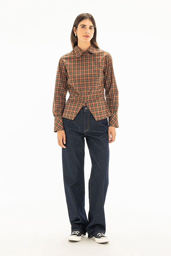 Multicolored Plaid Women's Shirt 3